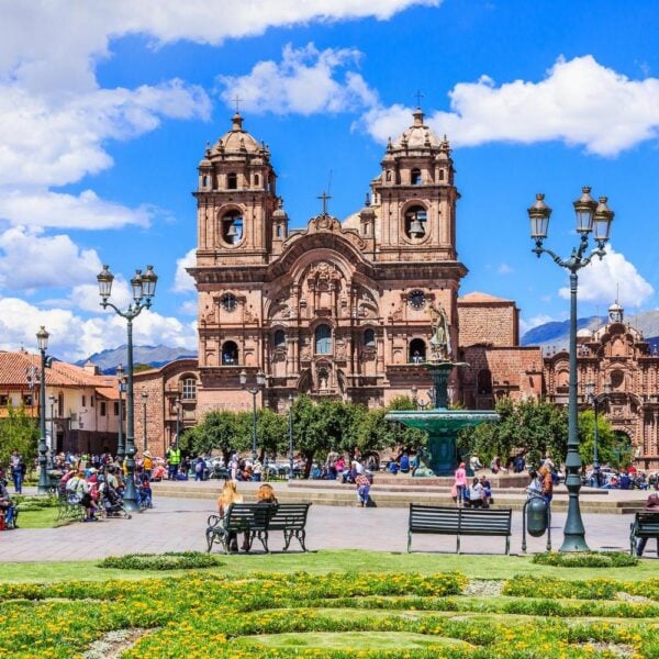 The Plaza de Armas in Cusco, peru