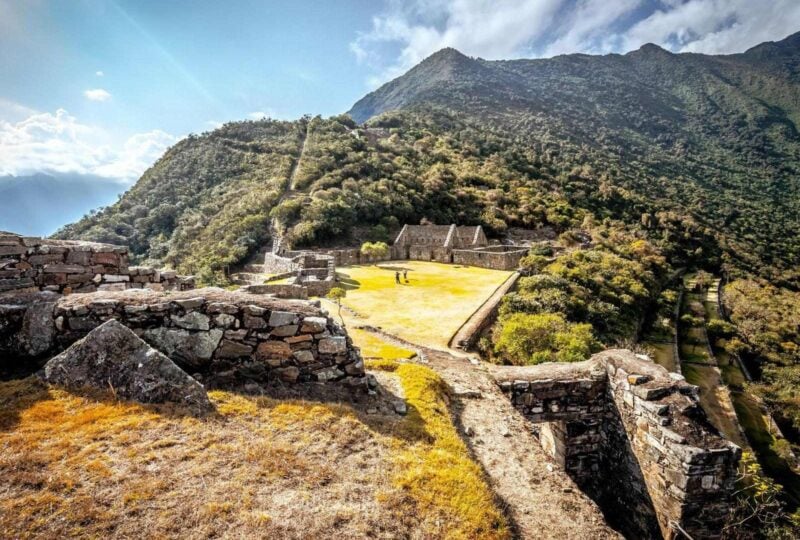 The Choquequirao Inca ruins in Peru