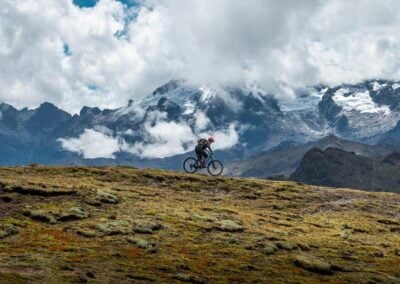 Mountain biking through the Sacred Valley in Peru