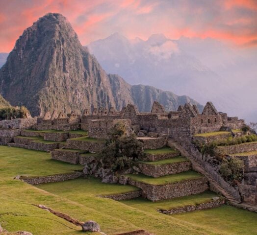 Machu Picchu, Peru, at sunrise