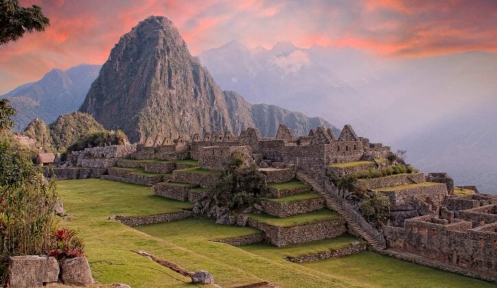 Machu Picchu, Peru, at sunrise