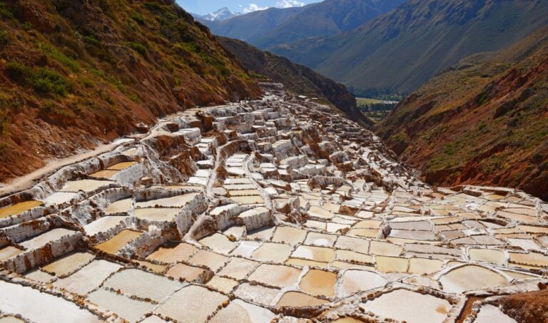 Salt terraces around the Sacred Valley in Peru