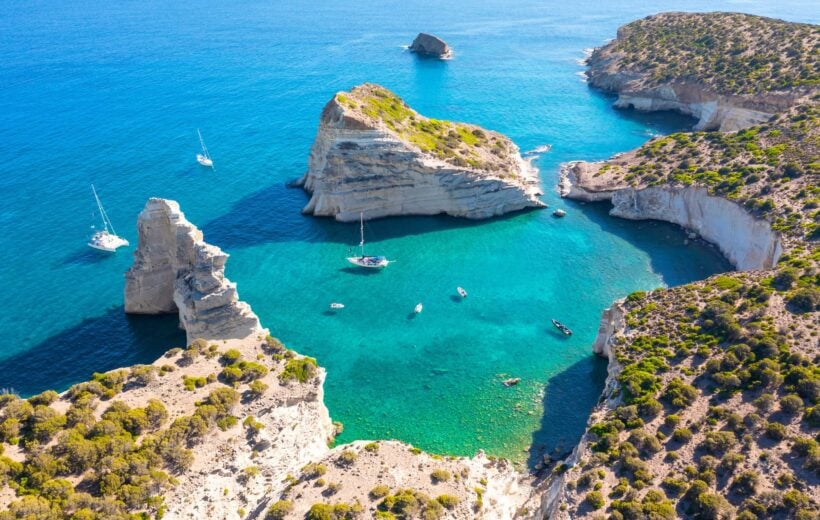 Kleftiko Bay, Milos Island, Greece