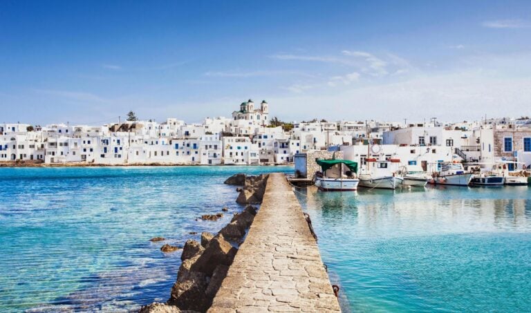 The village of Naoussa in Paros