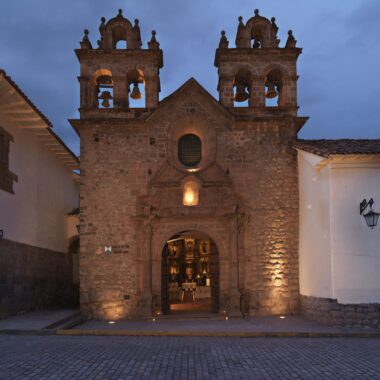 The entrance to Belmond Hotel Monasterio, Peru