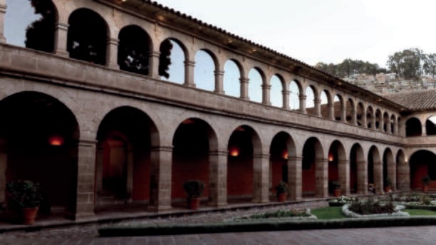 Arched walls of Belmond Hotel Monasterio, Peru