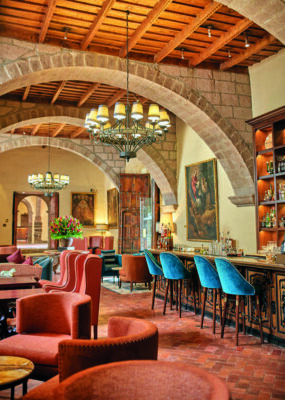 The hotel bar in Belmond Hotel Monasterio, Peru