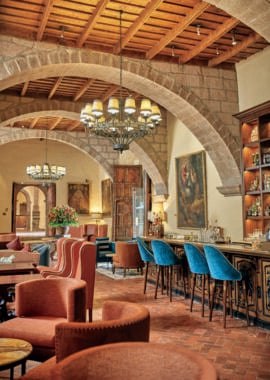 The hotel bar in Belmond Hotel Monasterio, Peru