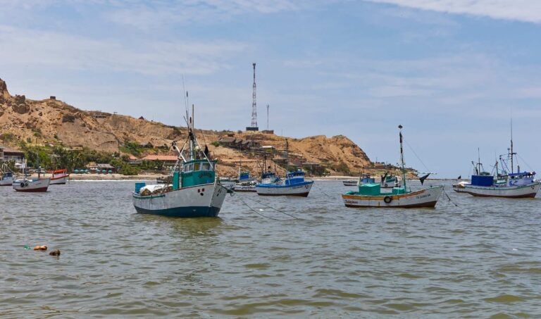 Fishing boats in Mancora, Peru